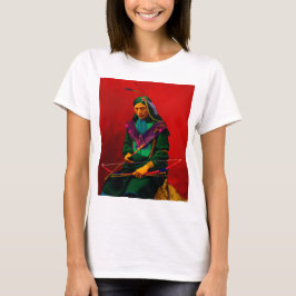 Inheemse Amerikaanse Cherokee Pop Art T-shirt
