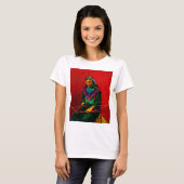 Inheemse Amerikaanse Cherokee Pop Art T-shirt (Voorkant volledig)