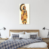 Inheemse Amerikaanse Chief Canvas Afdruk (Insitu (Slaapkamer))