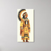 Inheemse Amerikaanse Chief Canvas Afdruk (Voorkant)