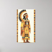 Inheemse Amerikaanse Chief Canvas Afdruk (Voorkant)