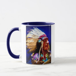 Inheemse Amerikaanse Chief Mug Mok