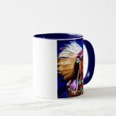 Inheemse Amerikaanse Chief Mug Mok (Voorkant rechts)