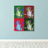 Inheemse Amerikaanse Chief Pop Art Canvas Afdruk (Insitu (Houten vloer))