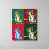 Inheemse Amerikaanse Chief Pop Art Canvas Afdruk (Voorkant)