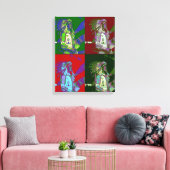 Inheemse Amerikaanse Chief Pop Art Canvas Afdruk (Insitu (Woonkamer))