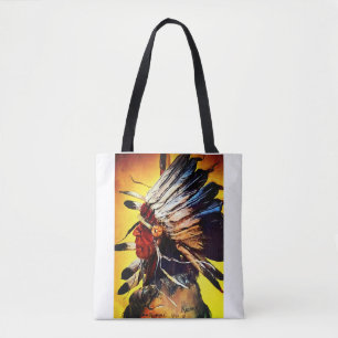 Inheemse Amerikaanse Chief Tote Bag