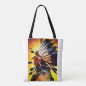 Inheemse Amerikaanse Chief Tote Bag (Achterkant)
