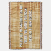 Inheemse Amerikaanse Design, enz. Beddendekens Deken (Voorkant Verticaal)