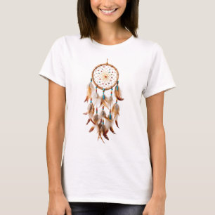 Inheemse Amerikaanse Dreamcatcher Art magische ver T-shirt