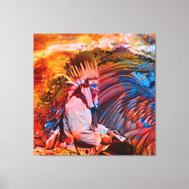 Inheemse Amerikaanse Droom Canvas Afdruk