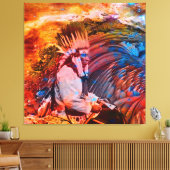 Inheemse Amerikaanse Droom Canvas Afdruk (Insitu (Woonkamer))
