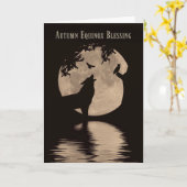 Inheemse Amerikaanse geïnspireerde herfst Equinox- Kaart (Gele Bloem)