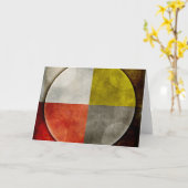 Inheemse Amerikaanse Heilige Hoepel Kaart (Gele Bloem)