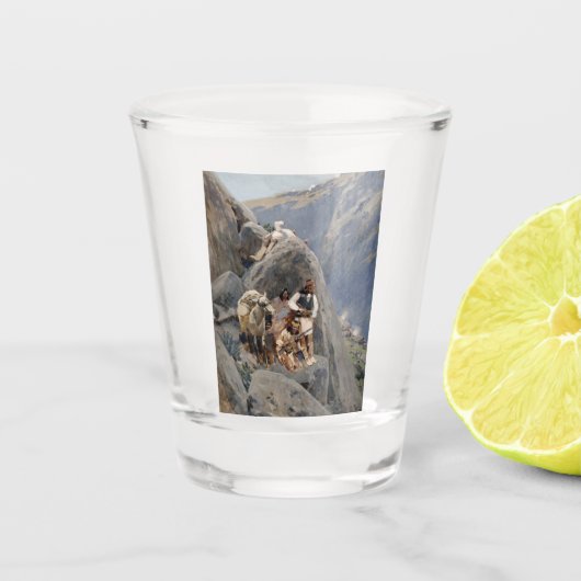 Inheemse Amerikaanse Iconen: Apache Krijgers, Amer Shot Glas (Voorkant)