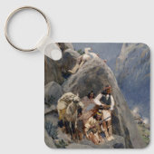 Inheemse Amerikaanse Iconen: Apache Krijgers, Amer Sleutelhanger (Voorkant)