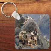 Inheemse Amerikaanse Iconen: Apache Krijgers, Amer Sleutelhanger (Voorkant)