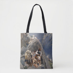 Inheemse Amerikaanse Iconen: Apache Krijgers, Amer Tote Bag