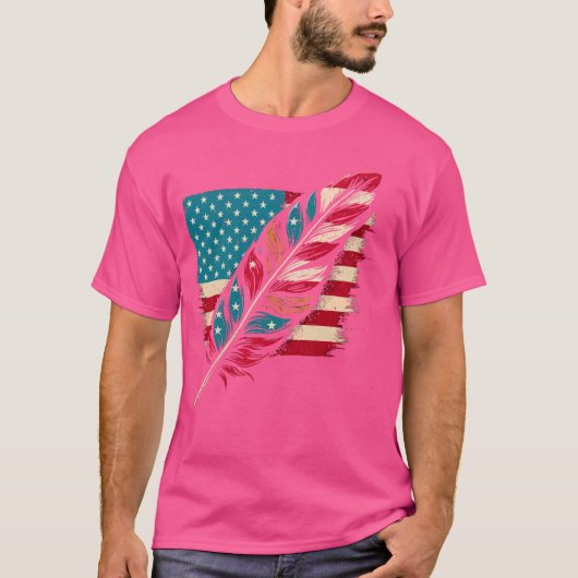 Inheemse Amerikaanse Indiaanse Cherokee Apache Sta T-shirt (Voorkant)