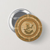 inheemse Amerikaanse indiaanse vormgeving Ronde Button 5,7 Cm (Voorkant /achterkant)