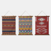 Inheemse Amerikaanse Indiaanse Zuidwesten Set van Hangend Wandkleed (Driedubbel)