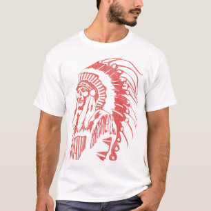Inheemse Amerikaanse Indische opperbevelhebber (ro T-shirt
