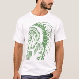 Inheemse Amerikaanse Indische Vintage (Groen) T-shirt