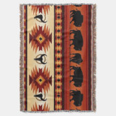 Inheemse Amerikaanse inheemse Acent Blanket Deken (Voorkant Verticaal)