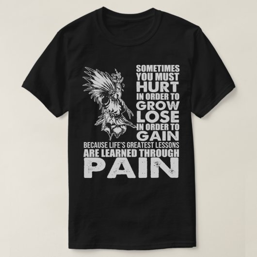 Inheemse Amerikaanse Inheemse CHIEF. PAIN ne T-shirt (Design voorkant)