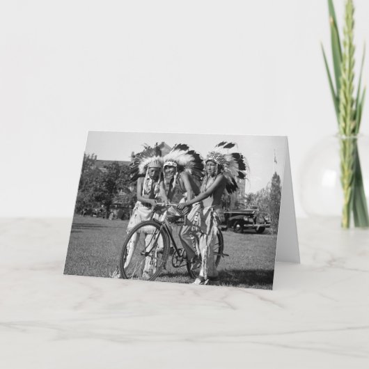 Inheemse Amerikaanse Jongens, jaren '30 Kaart (Voorkant)