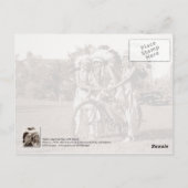 Inheemse Amerikaanse jongens met een fiets Briefkaart (Achterkant)