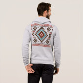 Inheemse Amerikaanse Kunst Hoodie (Achterkant volledig)