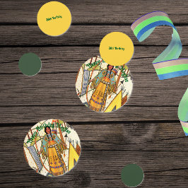 Inheemse Amerikaanse Lady Bossen Bow Arrow borduur Confetti