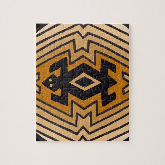 Inheemse Amerikaanse Mimbres Beer Legpuzzel (Verticaal)