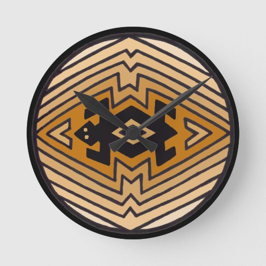 Inheemse Amerikaanse Mimbres Beer Ronde Klok (Voorkant)