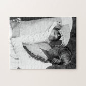 Inheemse Amerikaanse moeder en Hare Papoose Legpuzzel (Horizontaal)