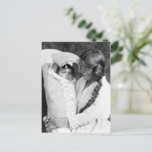 Inheemse Amerikaanse moeder met haar papsaus Briefkaart (Staand voorkant)