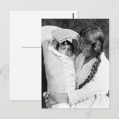 Inheemse Amerikaanse moeder met haar papsaus Briefkaart (Voorkant / Achterkant)