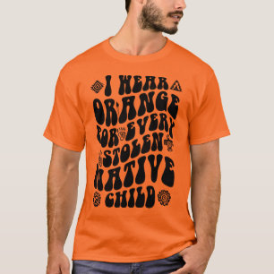 Inheemse Amerikaanse Oranje Dag Inheemse Indianen T-shirt