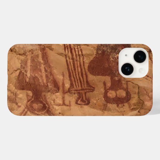 Inheemse Amerikaanse Petroglyph Rock Art Utah Case-Mate iPhone Case (Achterkant (horizontaal))