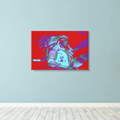 Inheemse Amerikaanse Pop Art Canvas Afdruk (Insitu (Houten vloer))