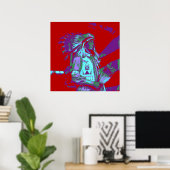 Inheemse Amerikaanse Pop Art Poster (Thuiskantoor)