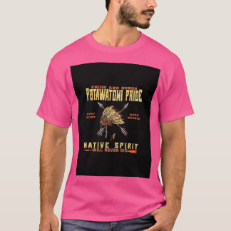 Inheemse Amerikaanse potawatomi-pride en -eer Graf T-shirt