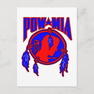 Inheemse Amerikaanse POW-MIA Briefkaart