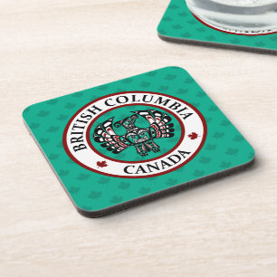 Inheemse Amerikaanse Red Black White Art Thunderbi Bier Onderzetter