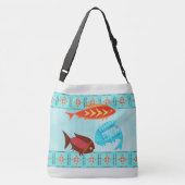 Inheemse Amerikaanse River Folk Crossbody Tas (Achterkant)