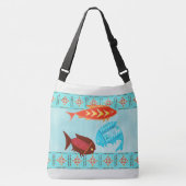 Inheemse Amerikaanse River Folk Crossbody Tas (Voorkant)