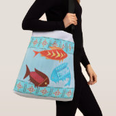 Inheemse Amerikaanse River Folk Crossbody Tas (Dichtbij)