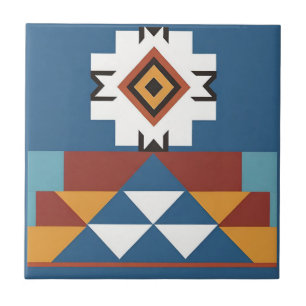 Inheemse Amerikaanse Stam geïnspireerd ontwerp Tegeltje