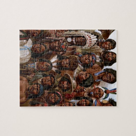 inheemse Amerikaanse stammen en volken afbeelding Legpuzzel (Horizontaal)
